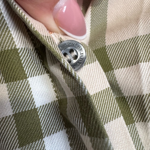 Burberry Beige and Green Plaid Dress - Picture 4 of 6